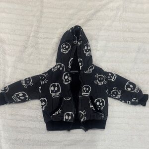 Kids Skull Print Hoodie